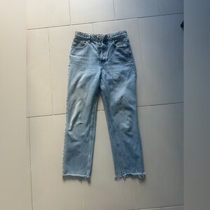 Zara high rise straight leg jeans